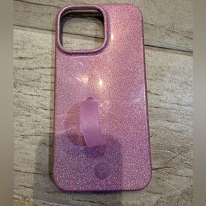 Glittery Purple LOOPY Phone Case- EUC iPhone 14 Pro Max